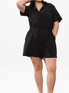 Athleta Avenue Romper In Black Size XSmall